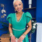 Collins Pearl Detail Occasion Dress Emerald