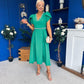 Collins Pearl Detail Occasion Dress Emerald