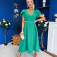 Collins Pearl Detail Occasion Dress Emerald