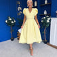 Collins Pearl Detail Occasion Dress Yellow
