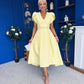 Collins Pearl Detail Occasion Dress Yellow