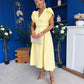 Collins Pearl Detail Occasion Dress Yellow