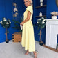 Collins Pearl Detail Occasion Dress Yellow