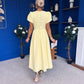 Collins Pearl Detail Occasion Dress Yellow