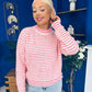 Kally Stripe Detail Jumper Pink
