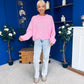 Hallie Soft Knit Jumper Pink