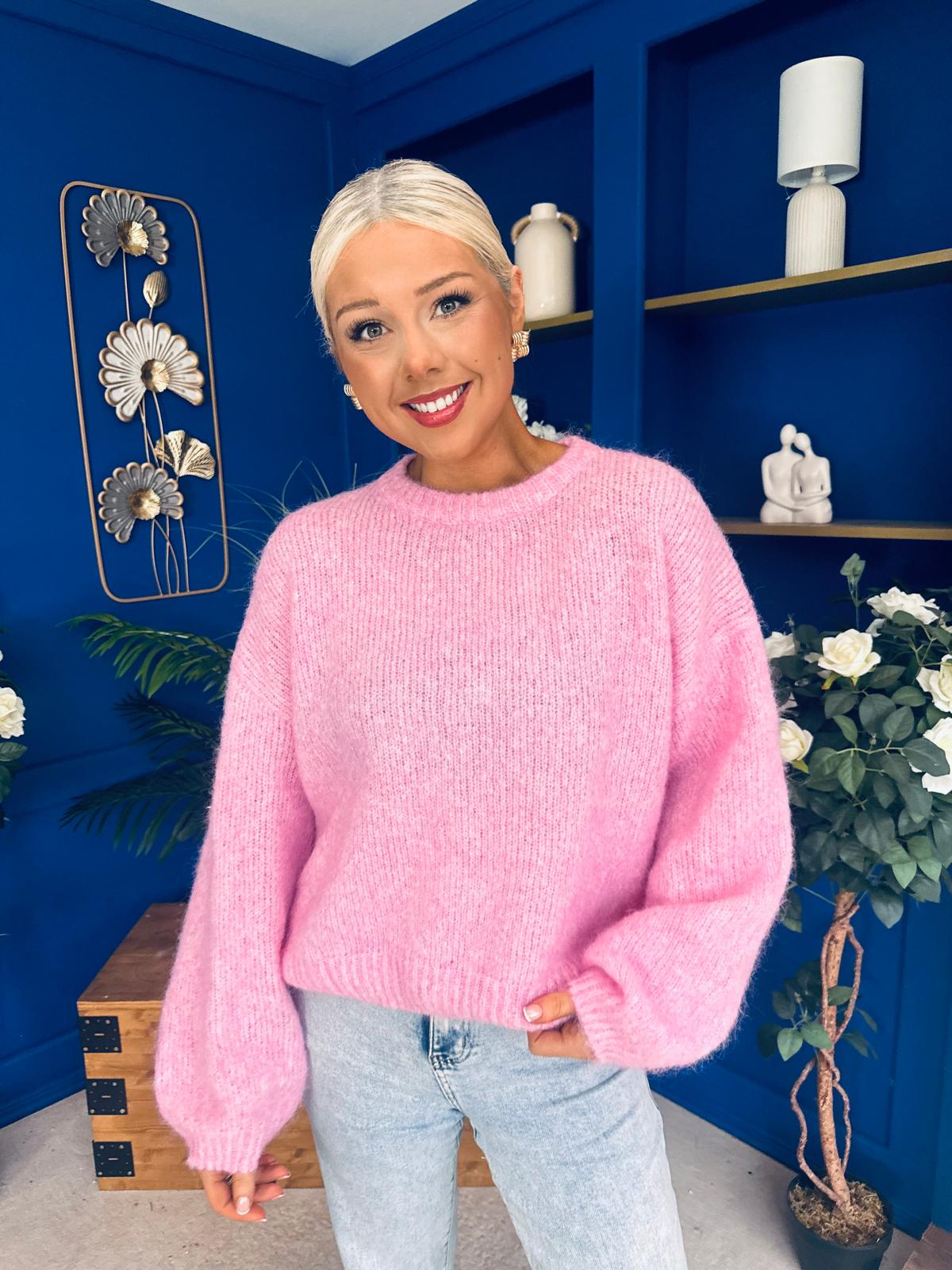 Hallie Soft Knit Jumper Pink