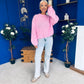 Hallie Soft Knit Jumper Pink