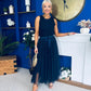 Celine Detailed Tulle Skirt Navy