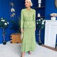 Polly Detailed Skirt & Cardi Set Soft Green