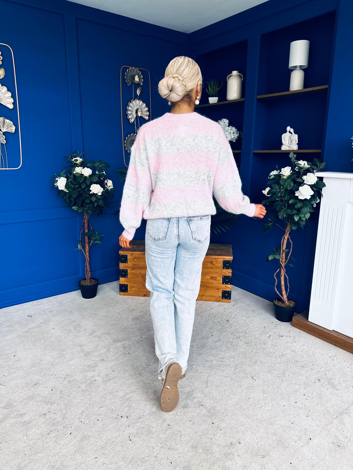 Becca Block Colour Jumper Pwr Pink