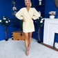 Kimberley Detailed Mini Dress Yellow