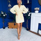 Kimberley Detailed Mini Dress Yellow
