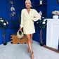 Kimberley Detailed Mini Dress Yellow