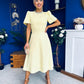 Madison Embellished Occasion Dress Yellow