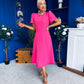 Madison Embellished Occasion Dress Cerise