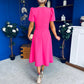 Madison Embellished Occasion Dress Cerise