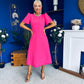 Madison Embellished Occasion Dress Cerise