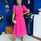 Madison Embellished Occasion Dress Cerise