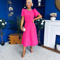 Madison Embellished Occasion Dress Cerise