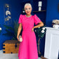 Madison Embellished Occasion Dress Cerise