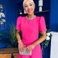 Madison Embellished Occasion Dress Cerise