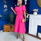 Madison Embellished Occasion Dress Cerise