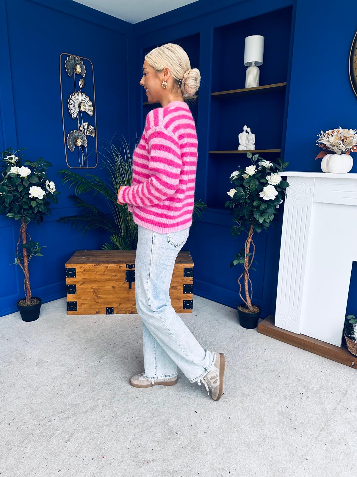 Kelly Soft Knit Cardi Pink / Fuchsia