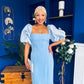 Ivy Embellished Occasion Dress Pwr Blue