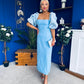 Ivy Embellished Occasion Dress Pwr Blue
