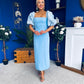 Ivy Embellished Occasion Dress Pwr Blue