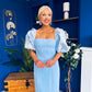 Ivy Embellished Occasion Dress Pwr Blue