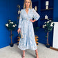 Piper Detailed Midi Shirt Dress Pwr Blue Pre Order 21 Feb