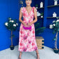 Beverly Floral Tie Shoulder Midi Dress
