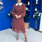 Doireann Detailed Midi Dress Polka Heart Coco