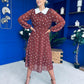 Doireann Detailed Midi Dress Polka Heart Coco