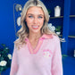 Patricia Detailed Knit Jumper Pink