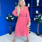 Muireann Twist Detail Midi Dress Mauve