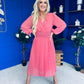 Muireann Twist Detail Midi Dress Mauve