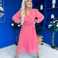 Muireann Twist Detail Midi Dress Mauve