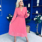 Muireann Twist Detail Midi Dress Mauve