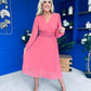 Muireann Twist Detail Midi Dress Mauve
