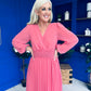 Muireann Twist Detail Midi Dress Mauve