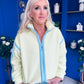 Lulu Contrast Binding Full Zip Fleece Yellow