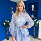 Erin Detailed Midi Shirt Dress Floral Violet