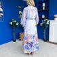 Erin Detailed Midi Shirt Dress Floral Violet