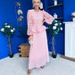 Abigail Lace Detail Occasion Dress Pwr Pink