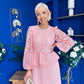 Abigail Lace Detail Occasion Dress Pwr Pink