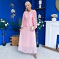 Abigail Lace Detail Occasion Dress Pwr Pink