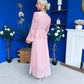 Abigail Lace Detail Occasion Dress Pwr Pink
